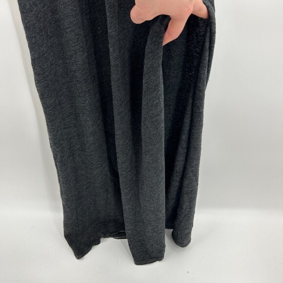 NWT CHASER Dark Gray Faux Wrap Spaghetti Strap Jersey Maxi Dress Size Medium - Picture 4 of 6